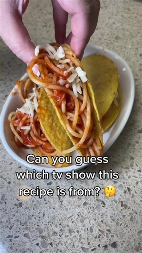 Can you guess which tv show this recipe is from? 🤔 #kroger #tvshows #spaghettitacos #recipes #tacotuesday #foodies @MAKENA