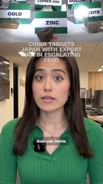 China targets Japan with export ban in escalating feud