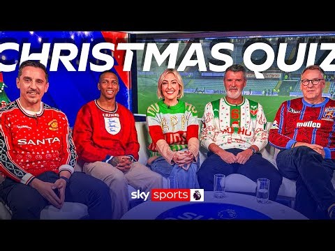 Roy Keane & Paul Merson vs Gary Neville & Ashley Young | The BIG Christmas quiz 🎅