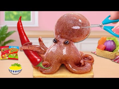 Quick And Easy Recipe 🐠 Spicy Stir-fried Mini Octopus Recipe 🐙 Mini Yummy