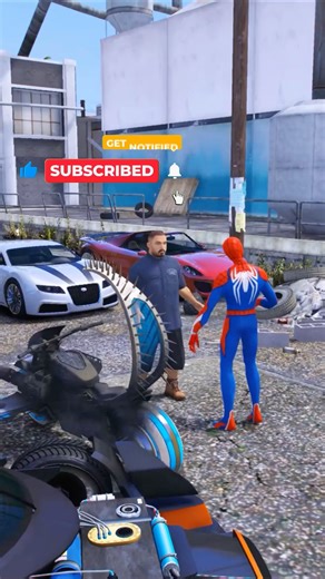 GTA V: SPIDER-MAN MODIFIED IRON MAN GOLDEN SUPER BIKE IN GTA 5 ! #gta5 #shorts #gouravgaming