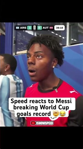 Speed nearly in tears after Messi broke record 😂😭