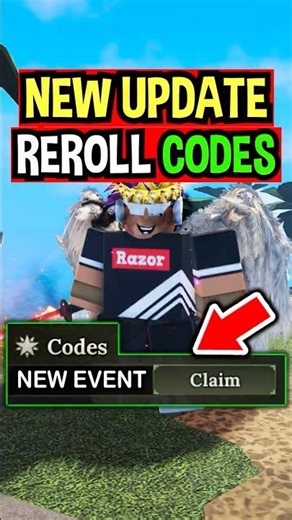NEW UPDATE REROLL CODES in The Forge Roblox