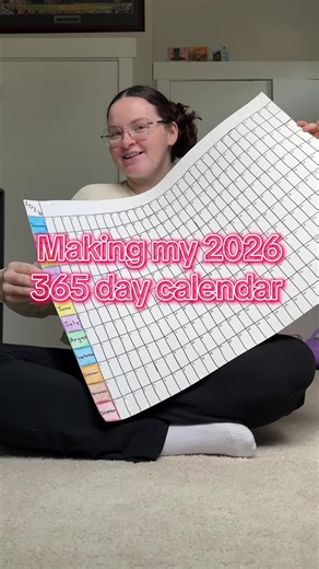 Making my 2026 365 day calendar! Sure I could go and buy one but I enjoyed making this one and I'm 100% more likely to use it since I spent all that time making it :) #calendar #diy
