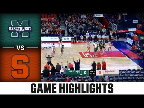 Mercyhurst vs. Syracuse Game Highlights | 2025-26 ACC Women's Basketball