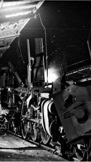 Steam Locomotive DR 01 1516-2 (01 516) Boiler Explosion in Bitterfield in November 27, 1977