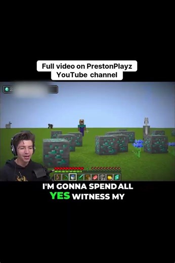 Minecraft, But I Have 1,000,000 Diamonds ! @PrestonPlayz #PrestonPlayz #paidpartner #minecraft