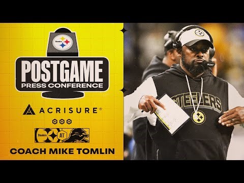 Coach Mike Tomlin Postgame Press Conference (Week 16 at Detroit Lions) | Pittsburgh Steelers