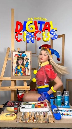I DREW POMNI AS REAL HUMAN🫣 THE AMAZING DIGITAL CIRCUS🎪 Whom should I draw next? #art #tadc #pomni