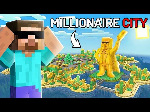 I Found a Secret Millionaire Villager City in Minecraft!