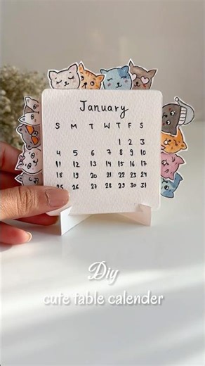 Let’s Make This Cute Table Calendar #shorts #calendar #2026calendar #tablecalendar #trending