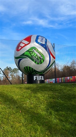 Little and large ⚽️ The FIFA World Cup 2026 Official Match Ball, Trionda, in all its glory 😍 | FIFA