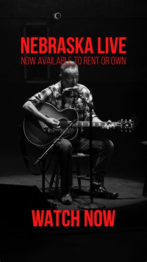 Bruce Springsteen on Instagram: "In an intimate performance, Bruce played "Nebraska" from start to finish for the first time ever at New Jersey’s Count Basie Theatre earlier this year — which was filmed in black and white by @tzimnyc, and is now available to rent or own (link in bio). Having never toured behind the album, Bruce revisited these songs more than 40 years later — offering fresh insight through the subtleties of his live performance, while remaining true to the spirit of the original