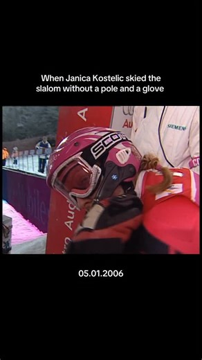 🔙 20 YEARS AGO! 👑 January 5, 2006, one of the most iconic moments in Alpine skiing history: Janica Kostelić 🇭🇷 finished third in Zagreb after skiing an entire slalom run without a glove and a pole. 🤯🔥 #fisalpine | FIS Alpine World Cup Tour