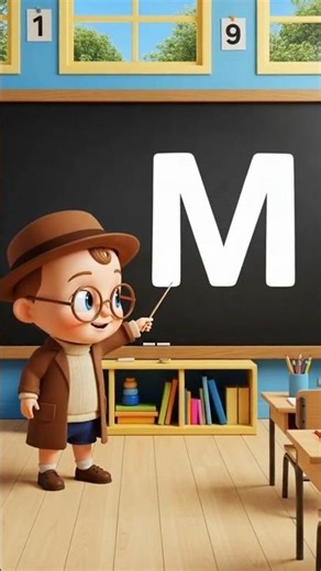 ABC Song for Kids (M-P) | Fun Alphabet Nursery Rhyme | ABCD Learning Song #abcd #kidssongs #shorts