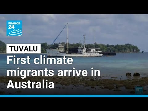 First climate migrants from Tuvalu arrive in Australia • FRANCE 24 English