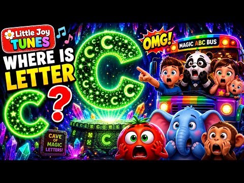 C for Cat 🐱 | Where is letter C..!? | ABC Adventure Bus 🚍 ✨️ | Learn Alphabet C with Fun Story