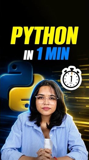 🔥Python in 1 Min | Learn Python Fast | Intellipaat