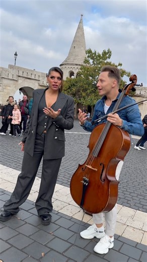 The most INSANE Phantom Of The Opera flashmob you will ever see in the streets of Budapest @marcelitopomoy8 @cecille_music @roland_horvath @bricsentertainment | Jodok Cello