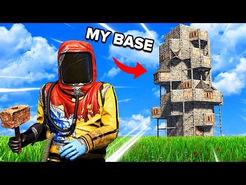 I Built The BEST Roof Camping Tower In Rust...