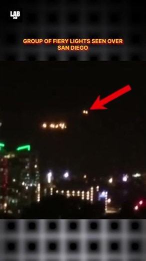 Mysterious Fiery Lights Appear Over San Diego! 😱 #trending #ufo #shorts