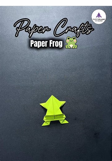 How to Make a Jumping Frog 🐸 Out of Paper ORIGAMI EASY- Giant Frog and Mini Frog Jump See the difference #vvvreview #origami #papercrafts #diy #frog