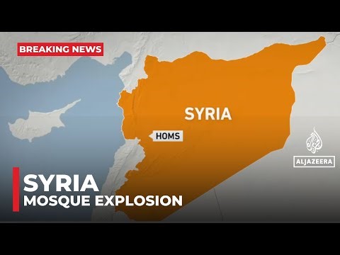 Deadly mosque explosion in Homs, Syria, reports state media