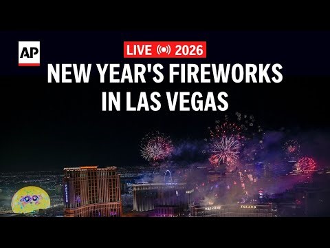 Las Vegas fireworks 2026 LIVE: Nevada rings in the new year