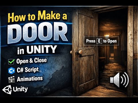 How to Make a Door in Unity | Open & Close Door(Beginner Friendly)#Unity#UnityTutorial#UnityDoor