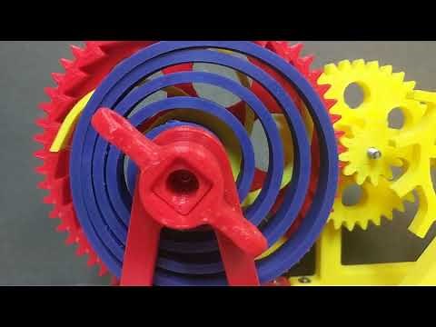 3D Printed Clock Escapement Desk Toy