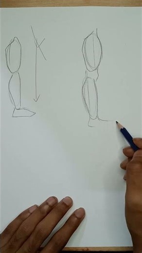 Leg Drawing Explained in 60 Seconds | #arttutorial #drawing #beginnerarttips #linedrawing