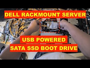 HOW TO ADD USB POWERED SATA SSD DRIVE TO DELL RACKMOUNT SERVER