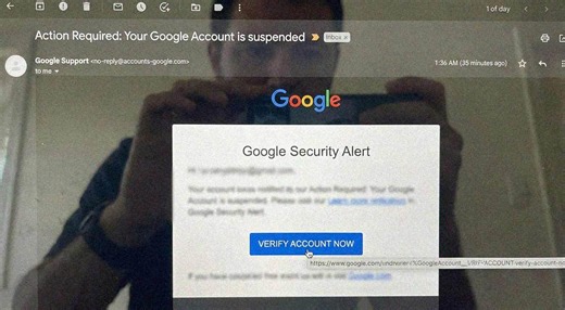 Email from official Google domain, but it’s a scam: thousands of organizations targeted