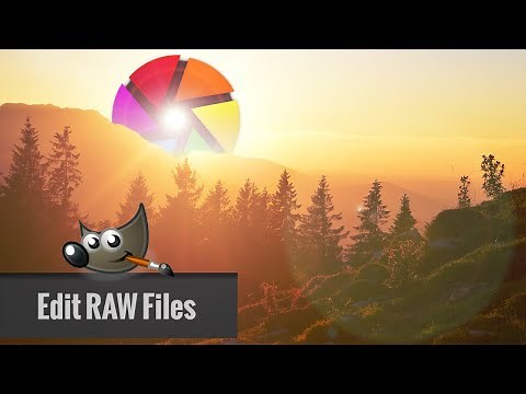 How to edit RAW files with GIMP... and darktable