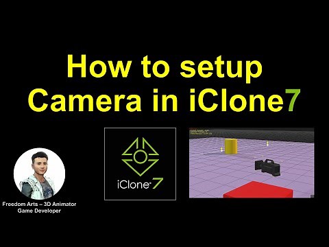 iClone Tutorial - How to Setup Camera in iClone - (camera follow object + camera follow motion path)
