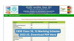 CBSE Class 10, 12 Marking Scheme 2022-23 (OUT): Check Subject-Wise Marking Scheme, Download PDF at cbseacademic.nic.in