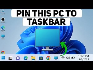 How to Pin PC to Taskbar in Windows 11 - EASY