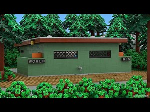 LEGO Park Restroom Custom Build MOC Tour