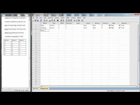 SPSS - Repeated Measures ANOVA