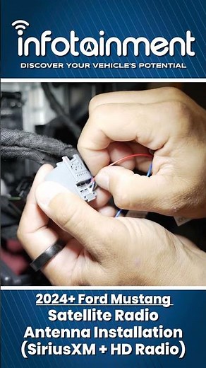 2024+ Ford Mustang - SiriusXM Satellite & HD Radio Installation - Infotainment.com #shorts