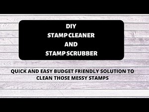 DIY STAMP CLEANER TUTORIAL | DIY STAMP SCRUBBER | HANDMADE BY RANJITHA