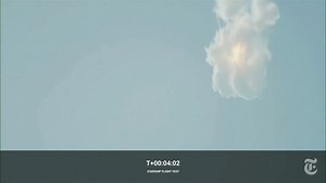 57K views · 1.2K reactions | Watch as SpaceX’s Starship rocket exploded above the Gulf of Mexico on Thursday, minutes after lifting off from a launchpad in Texas. Before the launch, the founder Elon Musk said it might take several tries before Starship succeeds at this test flight. https://nyti.ms/3KNIThk | The New York Times | Facebook