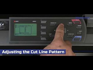 How to adjust the Cut Line Pattern on the Graphtec FC8600