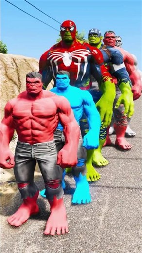 SPIDER-MAN SAVES HULK BROTHERS IN GTA V! 😱💥 EPIC RESCUE #shorts