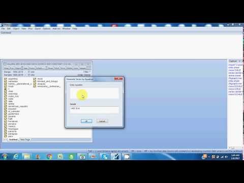 How To Log A Variable In Eviews