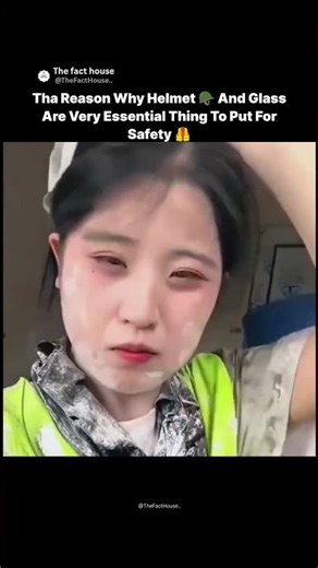 This Is Why Helmets and Safety Glasses Save Lives🦺🪖