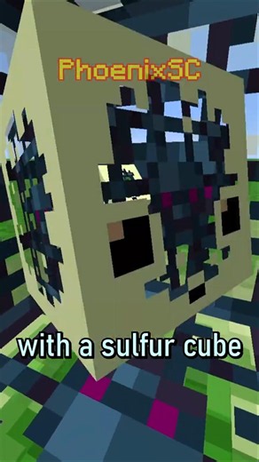 A Sulfur Cube with a Mob Spawner with a sulfur cube with a mob spawner with a sulfur cube with a...