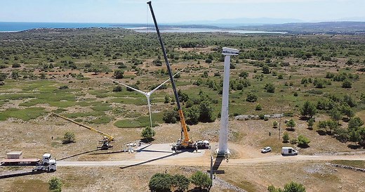 La première éolienne de France a été démontée