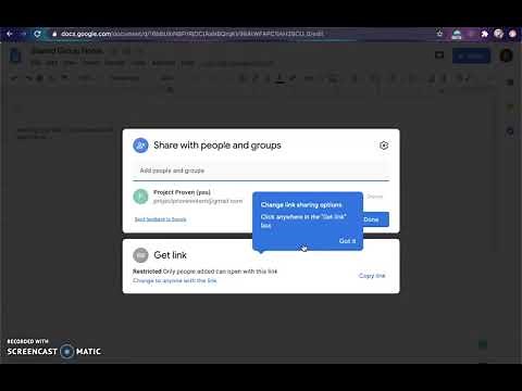How to Create and Share a Google Doc