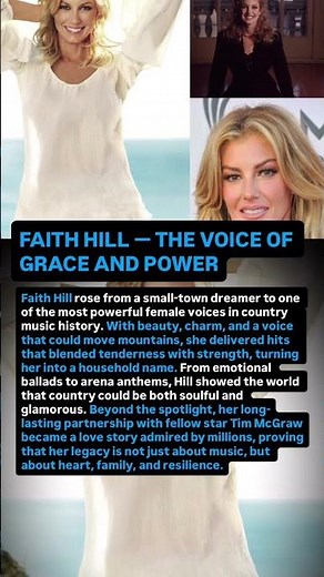 FAITH HILL — THE VOICE OF GRACE AND POWER